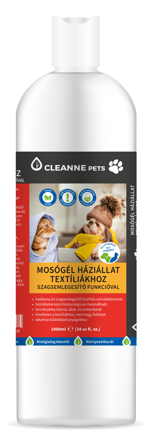 CLEANNE Pets Mosógél kisállat textíliákhoz