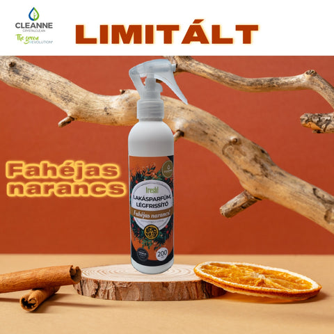 Cleanne fresh! Lakásparfüm és légfrissítő - Fahéjas narancs