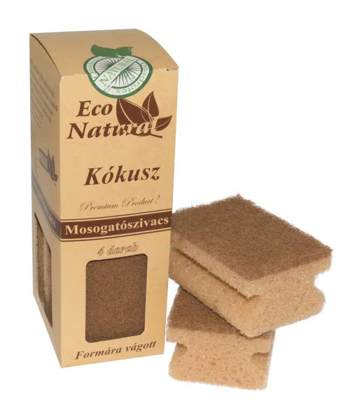 Eco Natural kókuszszivacs formázott- 4 db